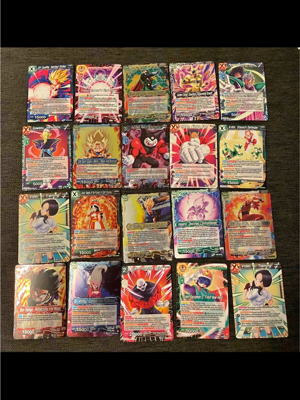 (26) 54 perfect Dragon Ball cards condition